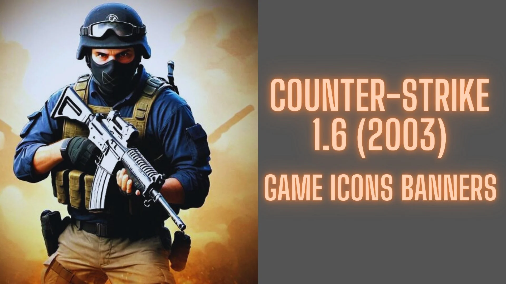 Counter-Strike 1.6 (2003) Game Icons Banners